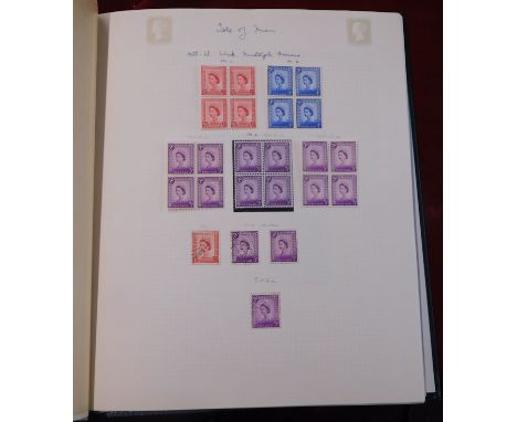 Isle of Man 1958-1980 Stanley Gibbons Album with m/m and used and gutter pair sets