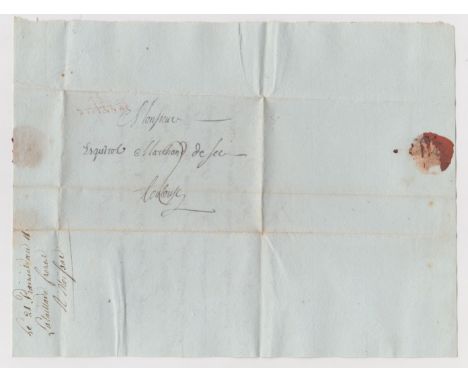 France 1802 Postal History EL dated 21 Prairial AN11 (9 June 1802) posted to Toulouse. Manuscript postal rate, partial Red mi