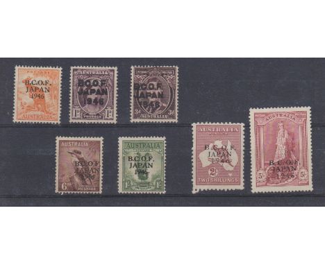 Australia (British Commonwealth Occupation Force) 1946 sets, BCOF SG J1-J7 m/mint. Cat £190