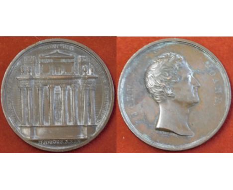 John Soane Broze Medallion (Date) Architectural Medallion 55mm, GVF, Scarce