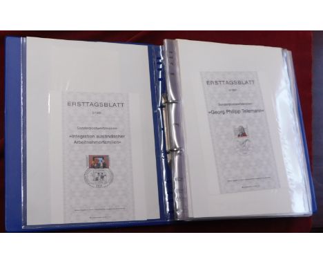 Germany 1981-83 ring binder with (64) FDC Maxi Cards all with cachet cancels 