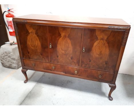  Sale Item:    WALNUT SIDEBOARD   Vat Status:   No Vat   Buyers Premium:  This lot is subject to a Buyers Premium of 15% + Va