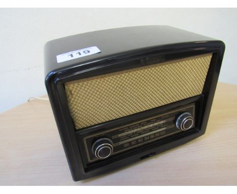  Sale Item:    BUSHEL BAKELITE RADIO (AF)   Vat Status:   No Vat   Buyers Premium:  This lot is subject to a Buyers Premium o