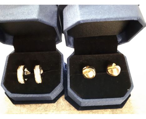  Sale Item:    2 PAIRS EAR RINGS NO MARKS   Vat Status:   No Vat   Buyers Premium:  This lot is subject to a Buyers Premium o