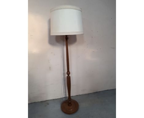  Sale Item:    WALNUT STANDARD LAMP (AF)   Vat Status:   No Vat   Buyers Premium:  This lot is subject to a Buyers Premium of