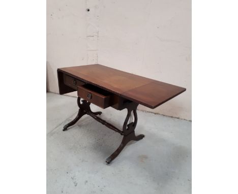  Sale Item:    MAHOGANY SIDE TABLE WITH DROP LEAVES  Vat Status:   No Vat   Buyers Premium:  This lot is subject to a Buyers 