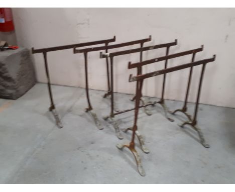  Sale Item:    5 METAL TRESTLES (AF)   Vat Status:   No Vat   Buyers Premium:  This lot is subject to a Buyers Premium of 15%