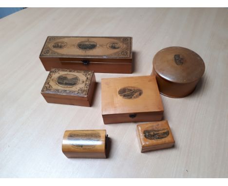  Sale Item:    6 MAUCHLINE BOXES (AF)   Vat Status:   No Vat   Buyers Premium:  This lot is subject to a Buyers Premium of 15
