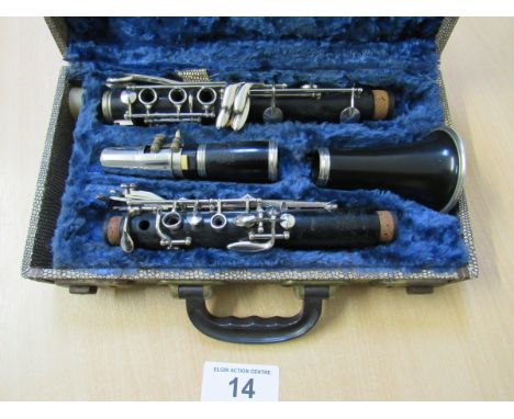  Sale Item:    CASED CLARINET CONSOLE SELMER LONDON- FOREIGN  Vat Status:   No Vat   Buyers Premium:  This lot is subject to 