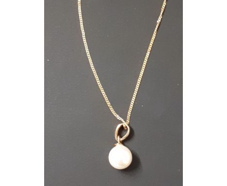  Sale Item:    GOLD PENDANT WITH PEARL   Vat Status:   No Vat   Buyers Premium:  This lot is subject to a Buyers Premium of 1