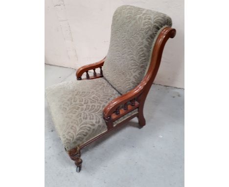  Sale Item:    MAHOGANY LADIES CHAIR (AF)   Vat Status:   No Vat   Buyers Premium:  This lot is subject to a Buyers Premium o