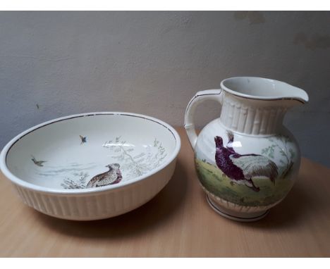  Sale Item:    COPLAND SPODE EWER & BASIN (AF)   Vat Status:   No Vat   Buyers Premium:  This lot is subject to a Buyers Prem