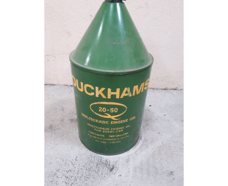  Sale Item:    VINTAGE DUCKHAMS OIL CAN (AF)   Vat Status:   No Vat   Buyers Premium:  This lot is subject to a Buyers Premiu