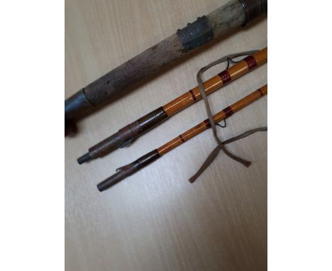  Sale Item:    HARDY BROS 15' SPLIT CANE SALMON ROD  Vat Status:   No Vat   Buyers Premium:  This lot is subject to a Buyers 