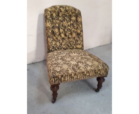  Sale Item:    19TH CENTURY NURSING CHAIR (AF)   Vat Status:   No Vat   Buyers Premium:  This lot is subject to a Buyers Prem