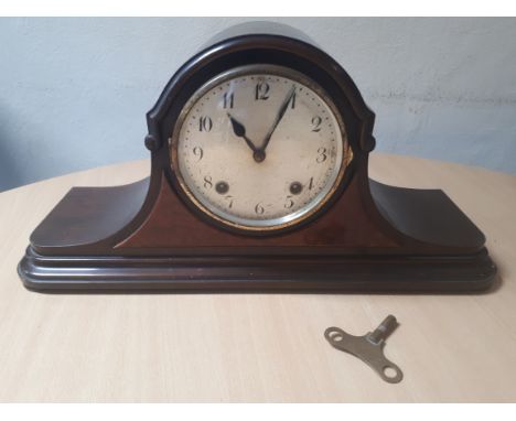  Sale Item:    MAHOGANY MANTLE CLOCK (AF)   Vat Status:   No Vat   Buyers Premium:  This lot is subject to a Buyers Premium o