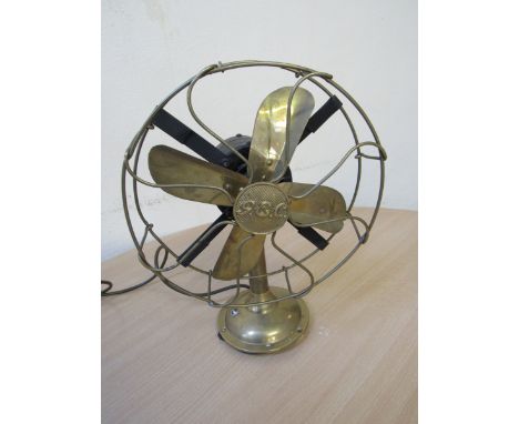  Sale Item:    G E C ELECTRIC BRASS FAN (AF)   Vat Status:   No Vat   Buyers Premium:  This lot is subject to a Buyers Premiu