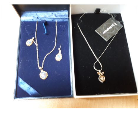  Sale Item:    OPAL PENDANT EAR RINGS & NECKLACE  Vat Status:   No Vat   Buyers Premium:  This lot is subject to a Buyers Pre