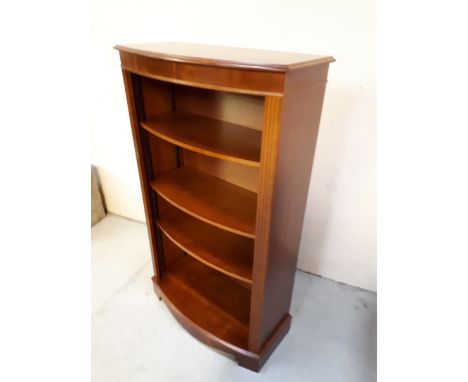  Sale Item:    MAHOGANY OPEN FRONT BOOKCASE   Vat Status:   No Vat   Buyers Premium:  This lot is subject to a Buyers Premium