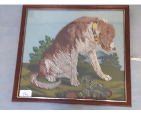  Sale Item:    19TH CENTURY TAPESTRY DOG   Vat Status:   No Vat   Buyers Premium:  This lot is subject to a Buyers Premium of