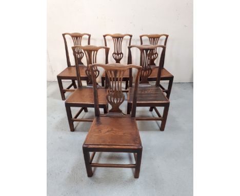  Sale Item:    SET 6 OAK SPLAT BACK CHAIRS (AF)   Vat Status:   No Vat   Buyers Premium:  This lot is subject to a Buyers Pre