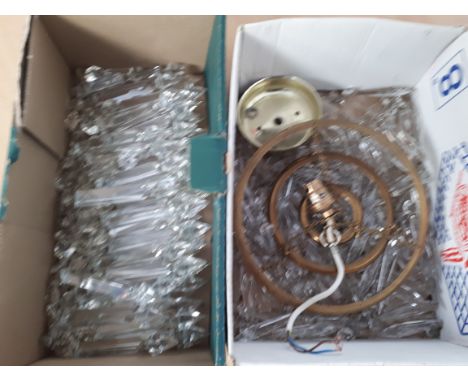  Sale Item:    2 BOXES LIGHT FITTINGS & CRYSTAL DROPS (AF)  Vat Status:   No Vat   Buyers Premium:  This lot is subject to a 