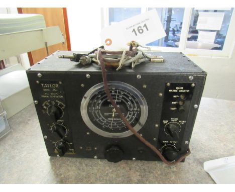  Sale Item:    TAYLOR MODEL 35 ALL WAVE SIGNAL GENERATOR  Vat Status:   No Vat   Buyers Premium:  This lot is subject to a Bu