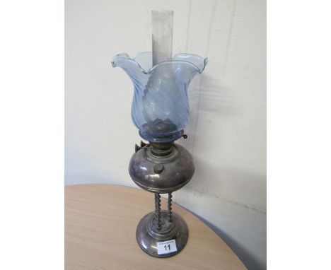  Sale Item:    PLATED OIL LAMP (FUNNEL AF)   Vat Status:   No Vat   Buyers Premium:  This lot is subject to a Buyers Premium 