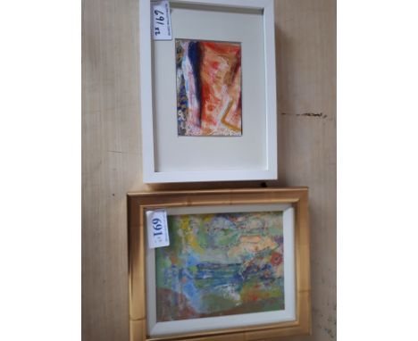  Sale Item:    2 PICTURES THE SQUALL J BIRRELL & RED POPPY  C WALL  Vat Status:   No Vat   Buyers Premium:  This lot is subje