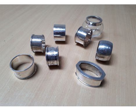  Sale Item:    BOX SILVER NAPKIN RINGS ETC   Vat Status:   No Vat   Buyers Premium:  This lot is subject to a Buyers Premium 