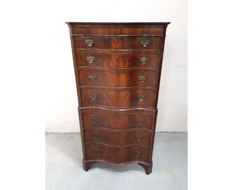  Sale Item:    MAHOGANY CHEST ON CHEST (AF)   Vat Status:   No Vat   Buyers Premium:  This lot is subject to a Buyers Premium