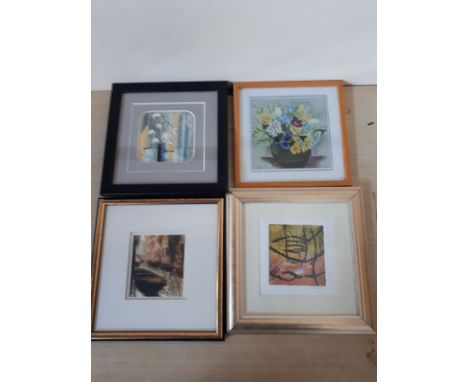  Sale Item:    4 FRAMED PICTURES FLOWERS VENICE ETC  Vat Status:   No Vat   Buyers Premium:  This lot is subject to a Buyers 