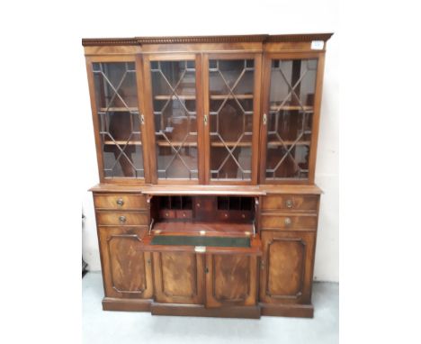  Sale Item:    MAHOGANY SECRETAIRE BOOKCASE(AF)   Vat Status:   No Vat   Buyers Premium:  This lot is subject to a Buyers Pre