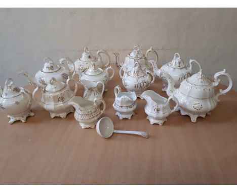  Sale Item:    VICTORIAN TEAPOTS SUGARS ETC(AF)   Vat Status:   No Vat   Buyers Premium:  This lot is subject to a Buyers Pre