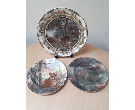  Sale Item:    3 ROYAL DOULTON AFRICAN SERIES PLATES  Vat Status:   No Vat   Buyers Premium:  This lot is subject to a Buyers