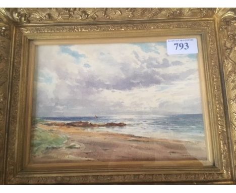  Sale Item:    W C PAINTING BY DAVID WEST LOSSIEMOUTH BEACH  Vat Status:   No Vat   Buyers Premium:  This lot is subject to a