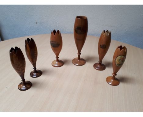  Sale Item:    6 MAUCHLINE SPILL VASES (AF)   Vat Status:   No Vat   Buyers Premium:  This lot is subject to a Buyers Premium