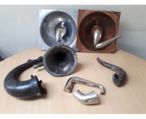  Sale Item:    VARIOUS GRAMOPHONE HORNS & PARTS (AF)  Vat Status:   No Vat   Buyers Premium:  This lot is subject to a Buyers