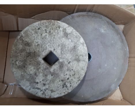  Sale Item:    2 GRINDSTONES (AF)   Vat Status:   No Vat   Buyers Premium:  This lot is subject to a Buyers Premium of 15% + 