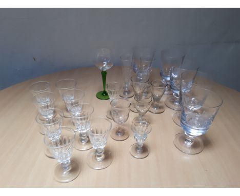  Sale Item:    BOX 22 GLASSES RUMMERS WINE ETC   Vat Status:   No Vat   Buyers Premium:  This lot is subject to a Buyers Prem