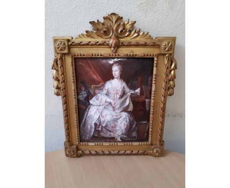  Sale Item:    ENAMEL MADAME LE RECAMIERE (AF)   Vat Status:   No Vat   Buyers Premium:  This lot is subject to a Buyers Prem