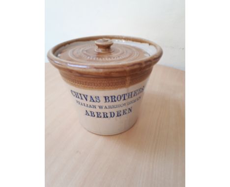  Sale Item:    CHIVAS BROTHERS ABERDEEN PORT DUNDAS POTTERY JAR (AF)  Vat Status:   No Vat   Buyers Premium:  This lot is sub