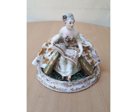  Sale Item:    ITALIAN LADY FIGURINE (AF)   Vat Status:   No Vat   Buyers Premium:  This lot is subject to a Buyers Premium o