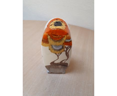  Sale Item:    CLARICE CLIFFE SUGAR SIFTER 13CM (AF)  Vat Status:   No Vat   Buyers Premium:  This lot is subject to a Buyers