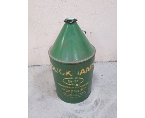  Sale Item:    VINTAGE DUCKHAMS OIL CAN (AF)   Vat Status:   No Vat   Buyers Premium:  This lot is subject to a Buyers Premiu