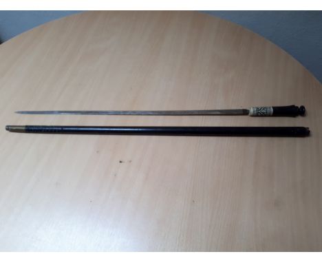  Sale Item:    SWORD STICK INDIA- TO BLADE 92 CMS (AF)  Vat Status:   No Vat   Buyers Premium:  This lot is subject to a Buye