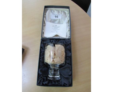  Sale Item:    CAITHNESS GLASS YORK MINSTER CHALICE  Vat Status:   No Vat   Buyers Premium:  This lot is subject to a Buyers 