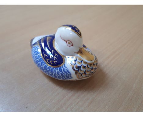  Sale Item:    ROYAL CROWN DERBY DUCK WITH SEAL   Vat Status:   No Vat   Buyers Premium:  This lot is subject to a Buyers Pre