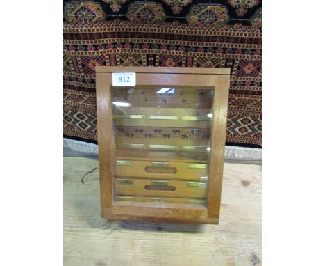  Sale Item:    GLASS WALL CABINET WITH DRAWERS (AF)  Vat Status:   No Vat   Buyers Premium:  This lot is subject to a Buyers 