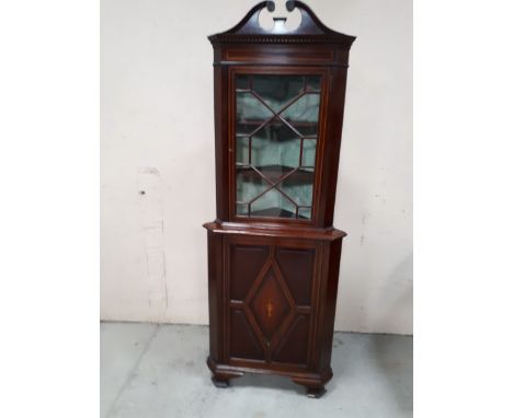  Sale Item:    MAHOGANY CORNER CABINET   Vat Status:   No Vat   Buyers Premium:  This lot is subject to a Buyers Premium of 1